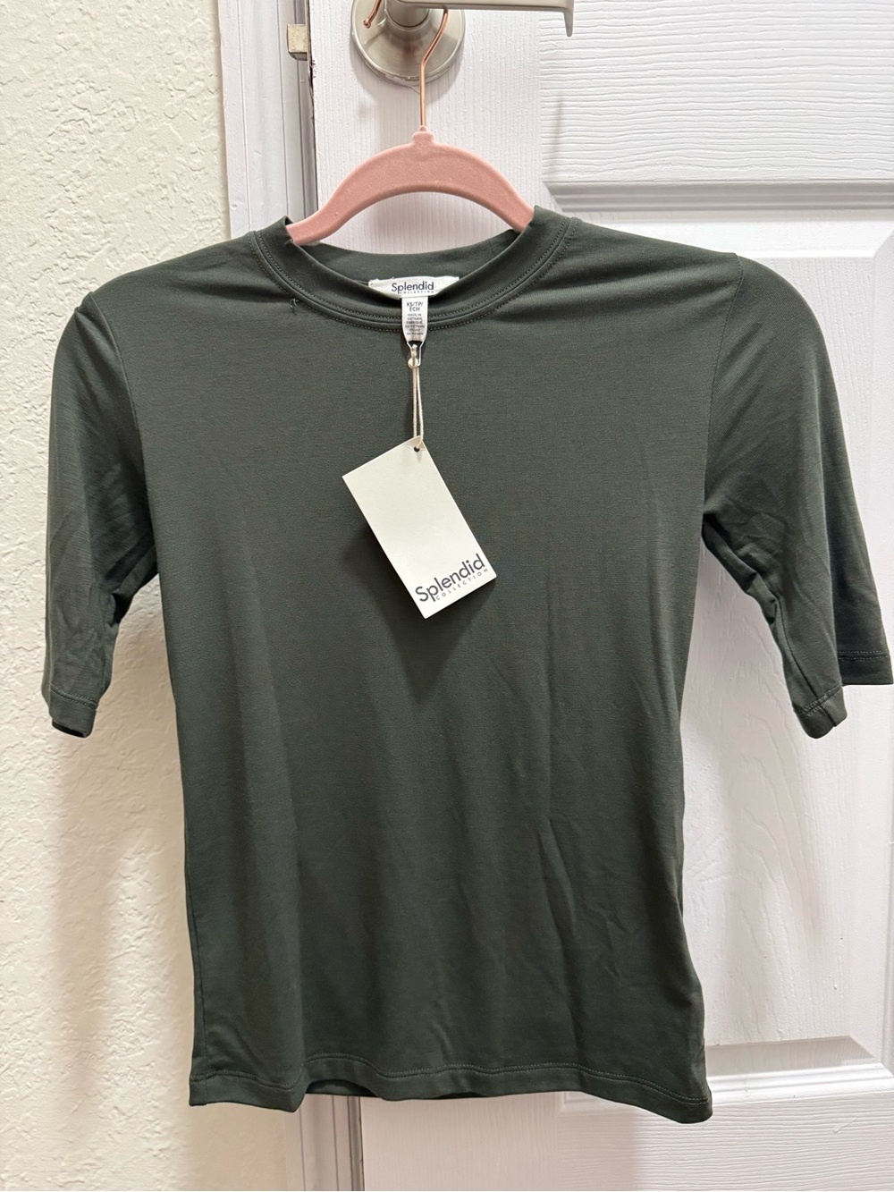 Splendid bamboo Blend quarter sleeve tee NWT